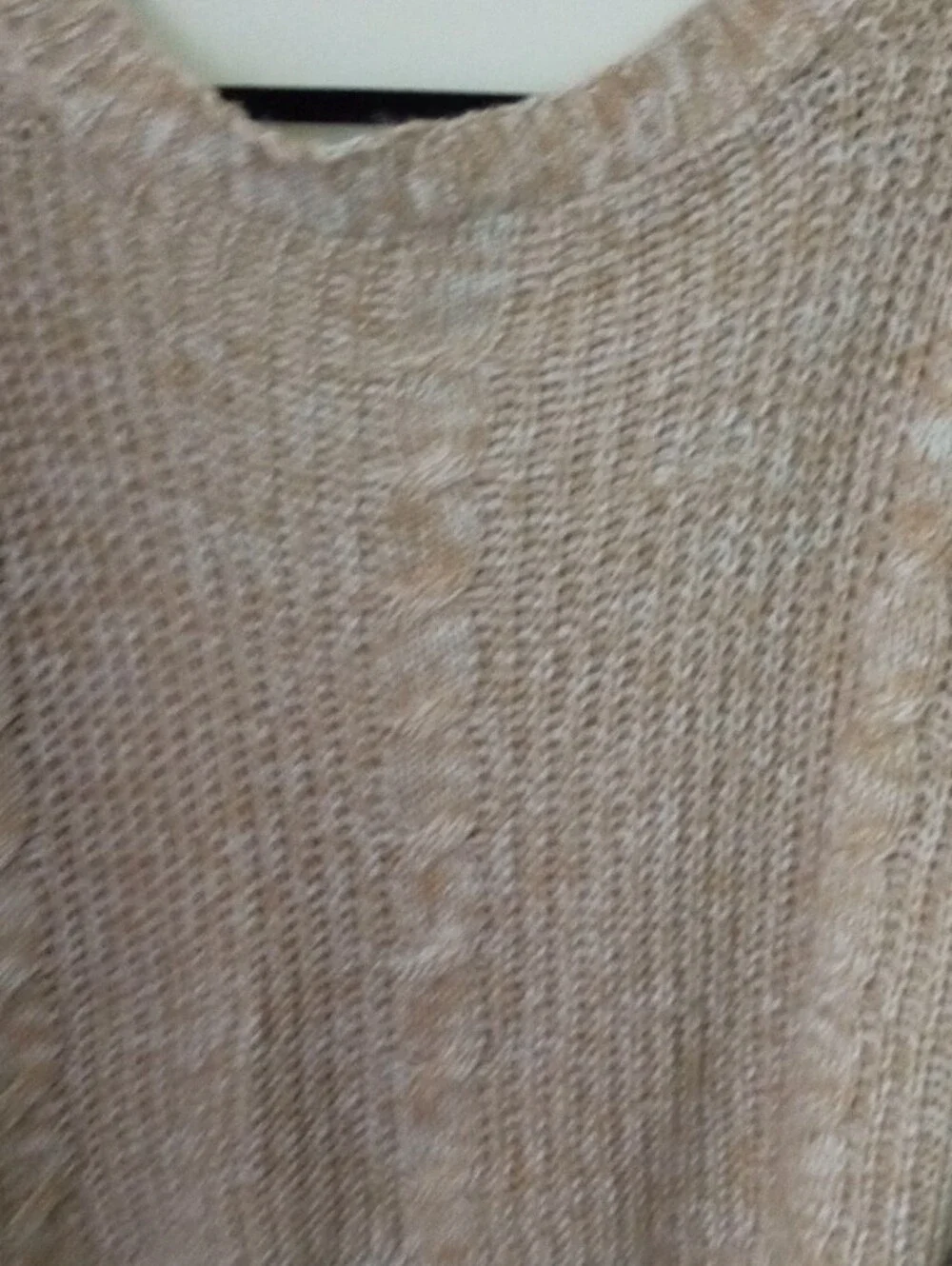 Streetwear Society Brown Chunky Cable Knit Marbled Knit Cardigan XL